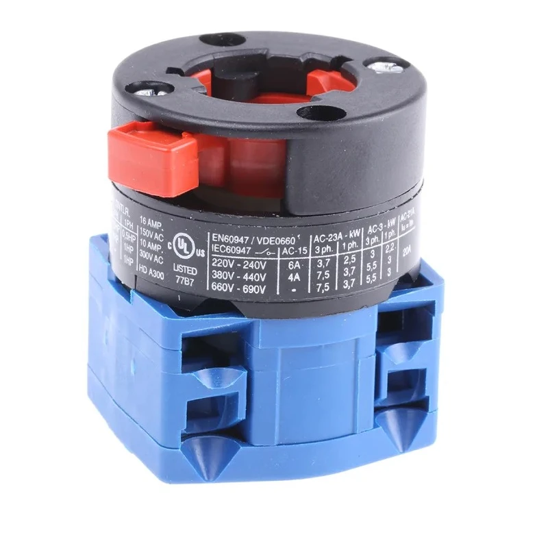 Kraus & Naimer Cam Switch 2 Position 60° 20 A Panel Mount CG8.A200/GBA001.*FT