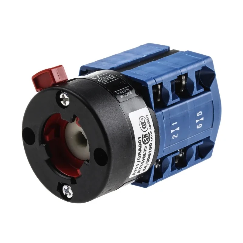 Kraus & Naimer 3 Position 60° Cam Switch, Panel Mount, 20A, IP40, Model CG8.A211/GBA001.*FT