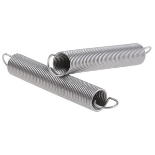 RS PRO Stainless Steel Extension Spring, 41.4 mm Free Length x 6 mm Outside Diameter, Wire Diameter 0.55 mm, 7.9 N 821-481