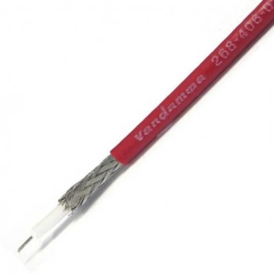 Van Damme Mini Standard 75 Series RG179 Coaxial Cable, 30 m Length, 75 Ω, Unterminated 