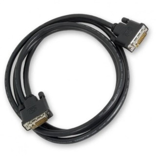 Van Damme Male DVI-D Dual Link to Male DVI Cable 5m Black Sheath 104-911-005