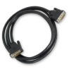 Van Damme Male DVI-D Dual Link to Male DVI Cable 1m Black Sheath 104-911-001