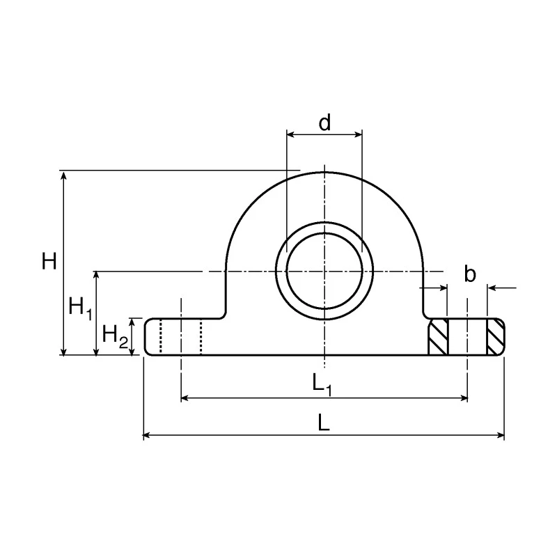 Igus Maintenance Free Pillow Block Bearing, 20 mm Inside Diameter, Igumid G Material, 98mm Length, KSTM-20