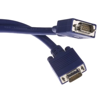 Van Damme Male VGA to Male VGA Cable 15 m Blue 30V 104-241-215