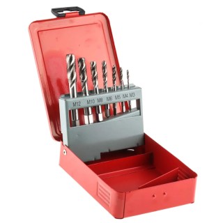RS PRO Metric Thread Tap Set M3 to M12, Spiral Flute, Hand Tap, HSS, ISO Standard 427-931
