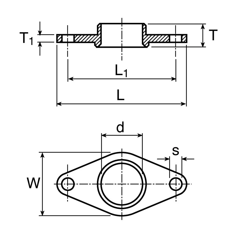 Igus 2 Hole Bearing Unit , 10 mm Inside Diameter, 30mm Length, 15mm Width, 6mm Depth, Maintenance Free, Self GFL-10