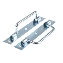 Pinet Zinc Plated Steel Carrying Handle Screw Fixing M4 Mounting Thread 187mm Width 49.6mm Length 49.6mm Load 826-149