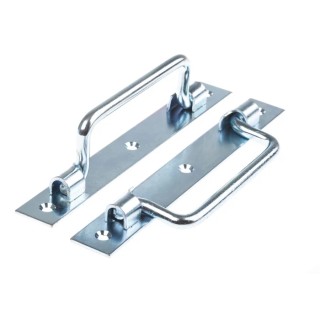 Pinet Zinc Plated Steel Carrying Handle Screw Fixing M4 Mounting Thread 187mm Width 49.6mm Length 49.6mm Load 826-149