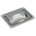 Pinet Die Cast Aluminium Heavy Duty Flush Fitting Spring Loaded Carrying Handle 120mm Width Load Capacity 100kg 826-155