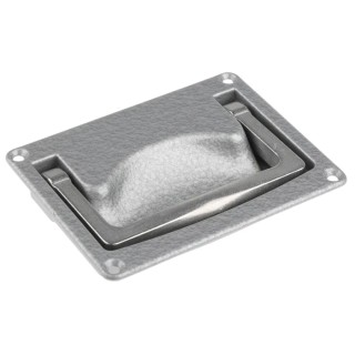 Pinet Die Cast Aluminium Heavy Duty Flush Fitting Spring Loaded Carrying Handle 120mm Width Load Capacity 100kg 826-155
