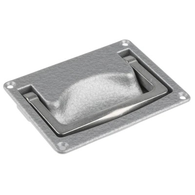 Pinet Die Cast Aluminium Heavy Duty Flush Fitting Spring Loaded Carrying Handle 120mm Width Load Capacity 100kg 826-155