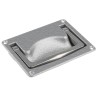 Pinet Die Cast Aluminium Heavy Duty Flush Fitting Spring Loaded Carrying Handle 120mm Width Load Capacity 100kg 826-155