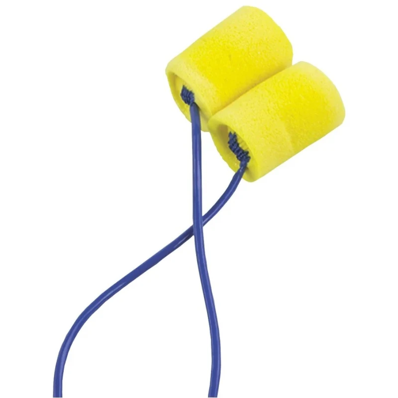 3M E.A.R Classic Series Blue, Yellow Disposable Corded Ear Plugs 31 dB Rated CC-01-000