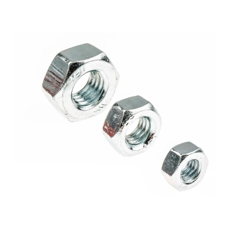 RS PRO Stainless Steel Hex Full Nuts Box 2140 Pieces Bright Zinc Finish DIN 934 823-881