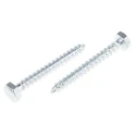 RS PRO Hex Coach Screw Steel Bright Zinc M6 x 50 mm x 12 mm 824-890