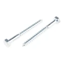 RS PRO Hex Coach Screw Steel Bright Zinc M12 x 80 mm x 12 mm 825-023