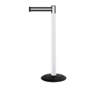 Tensator 2.3 m Plastic Safety Barrier with Retractable Tape Black White 875T-32-S3