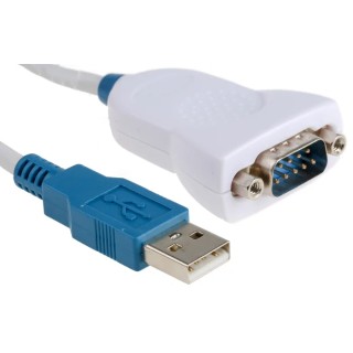 FTDI Chip RS232 Converter Cable USB Type A to DB9P RS232, 1 Port, 1Mbps, China 