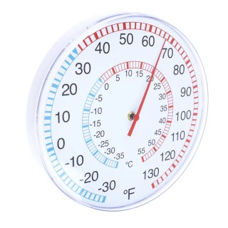 RS PRO Dial Thermometer Stainless Steel Case Dual Scale 30cm Diameter 55°C Maximum Measurement 828-763
