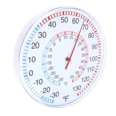 RS PRO Dial Thermometer Stainless Steel Case Dual Scale 30cm Diameter 55°C Maximum Measurement 828-763