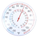 RS PRO Dial Thermometer Stainless Steel Case Dual Scale 30cm Diameter 55°C Maximum Measurement 828-763
