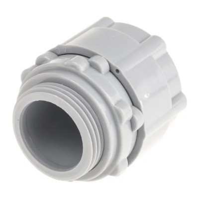 RS PRO Grey Polyamide 66 Cable Conduit Fitting, 25 mm Nominal Size, M25 Thread, IP55 Rated 429-640