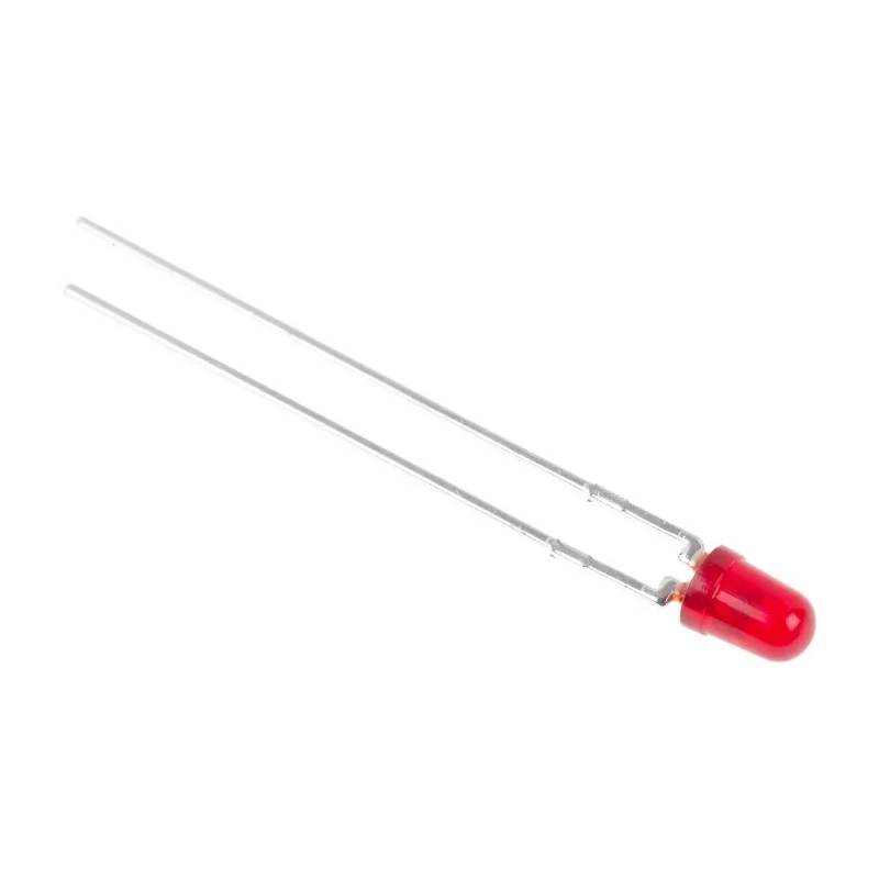 Broadcom 1.8 V Red LED 3 mm (T-1) Through Hole HLMP-K101