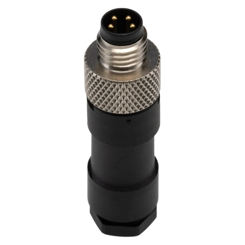 binder Circular Connector, Cable Mount, 4 Contacts, Male Plug, M8 Size, 4A Current, 30V Voltage, IP67, 768 99 3383 00 04