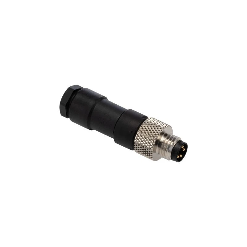 binder Circular Connector, Cable Mount, 4 Contacts, Male Plug, M8 Size, 4A Current, 30V Voltage, IP67, 768 99 3383 00 04