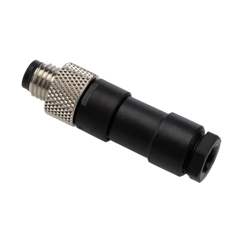 binder Circular Connector, Cable Mount, 4 Contacts, Male Plug, M8 Size, 4A Current, 30V Voltage, IP67, 768 99 3383 00 04