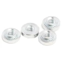 RS PRO Passivated Zinc Plated Steel Metric Clinch Nut M3 x 1, Fixing Hole Diameter 4.75mm, Outside Diameter 7.1mm 827-596