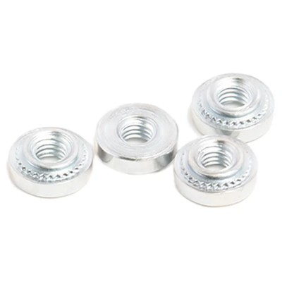 RS PRO Passivated Zinc Plated Steel Metric Clinch Nut M3 x 1, Fixing Hole Diameter 4.75mm, Outside Diameter 7.1mm 827-596