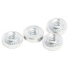 RS PRO Passivated Zinc Plated Steel Metric Clinch Nut M3 x 1, Fixing Hole Diameter 4.75mm, Outside Diameter 7.1mm 827-596