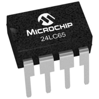 Microchip 64 kB Serial EEPROM 8-Pin PDIP Serial-I2C 24LC65/P