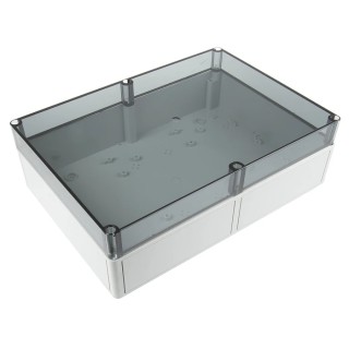 Spelsberg TK PS Series Polystyrene Enclosure Grey Base Transparent Lid IP66 IK07 111 mm x 360 mm x 254 mm IP66