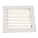 RS PRO White Aluminium Grille Eggcrate Slat 200 mm x 200 mm 32 mm Flange 432-665