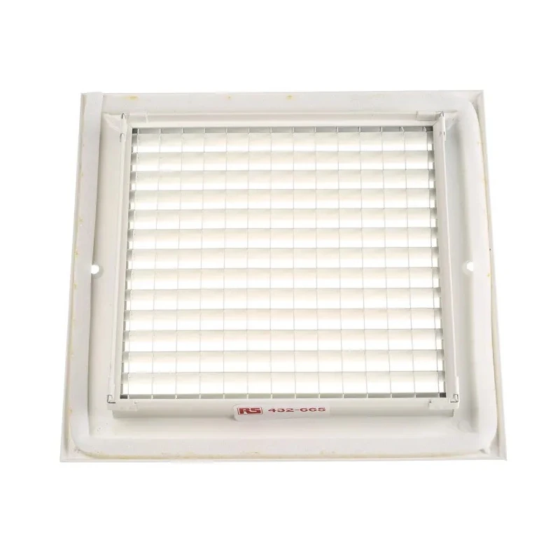 RS PRO White Aluminium Grille Eggcrate Slat 200 mm x 200 mm 32 mm Flange 432-665
