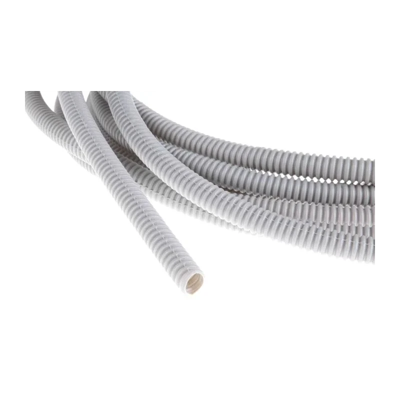 RS PRO 10 mm Nominal Diameter Uncoated Plastic Grey Conduit, 5m Length, IP55, Flame Retardant, Acid and Diesel 429-688