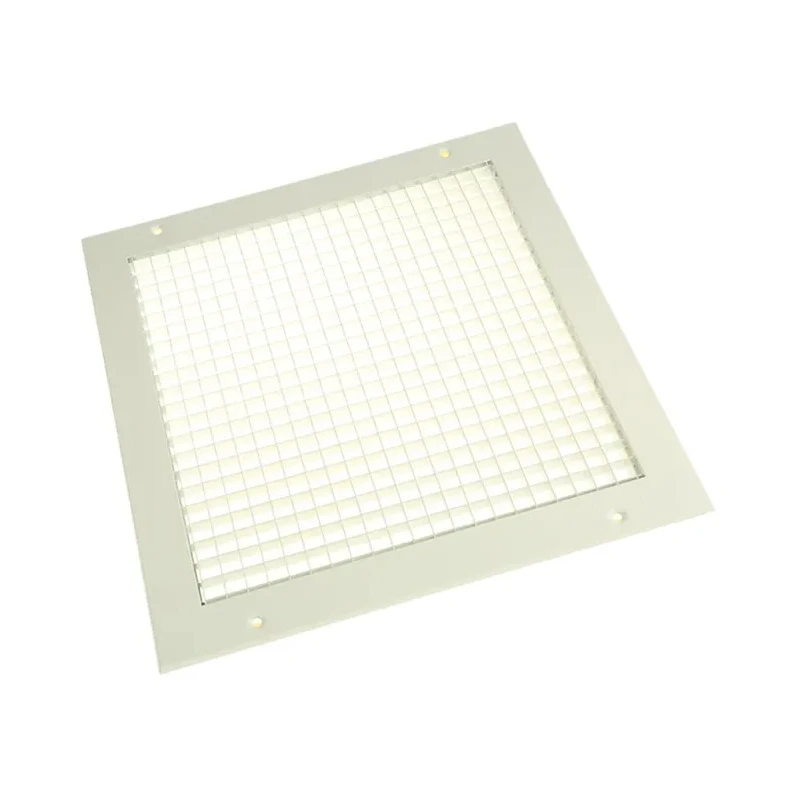 RS PRO White Aluminium Grille, Eggcrate Slat, 300 mm Width x 300 mm Height, 32 mm Flange Width 432-671