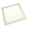 RS PRO White Aluminium Grille, Eggcrate Slat, 300 mm Width x 300 mm Height, 32 mm Flange Width 432-671