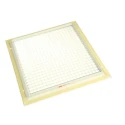 RS PRO White Aluminium Grille, Eggcrate Slat, 300 mm Width x 300 mm Height, 32 mm Flange Width 432-671