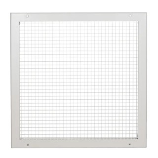 RS PRO Silver Aluminium Grille, Eggcrate Slat Design 450 mm x 450 mm 432-722