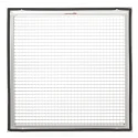 RS PRO Silver Aluminium Grille, Eggcrate Slat Design 450 mm x 450 mm 432-722