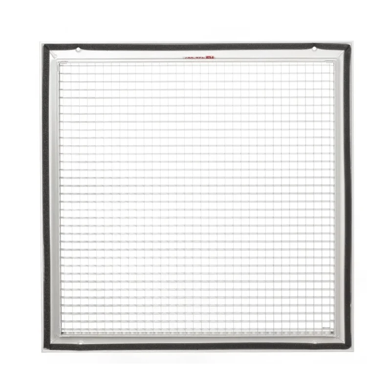 RS PRO Silver Aluminium Grille, Eggcrate Slat Design 450 mm x 450 mm 432-722