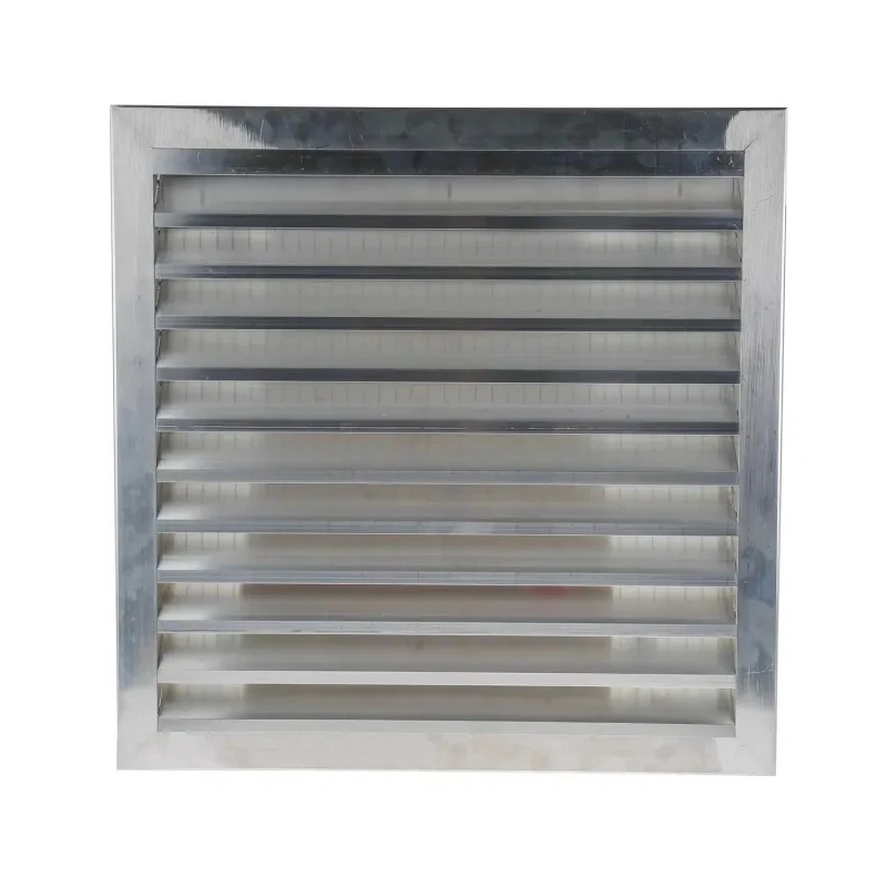 RS PRO Silver Aluminium Louvre Ventilation Grille Parallel Slat 450 mm 432-817