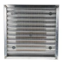 RS PRO Silver Aluminium Louvre Ventilation Grille Parallel Slat 450 mm 432-817