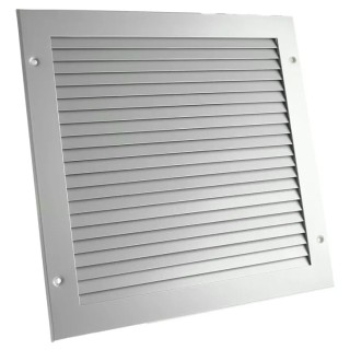 RS PRO Silver Aluminium Grille Parallel Slat 344 mm Flange Width 32 mm 432-823