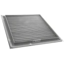RS PRO Silver Aluminium Grille Parallel Slat 344 mm Flange Width 32 mm 432-823