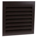 RS PRO Brown Aluminium Louvre Ventilation Grille Parallel Slat 300 mm 300mm 432-788