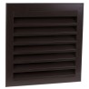 RS PRO Brown Aluminium Louvre Ventilation Grille Parallel Slat 300 mm 300mm 432-788